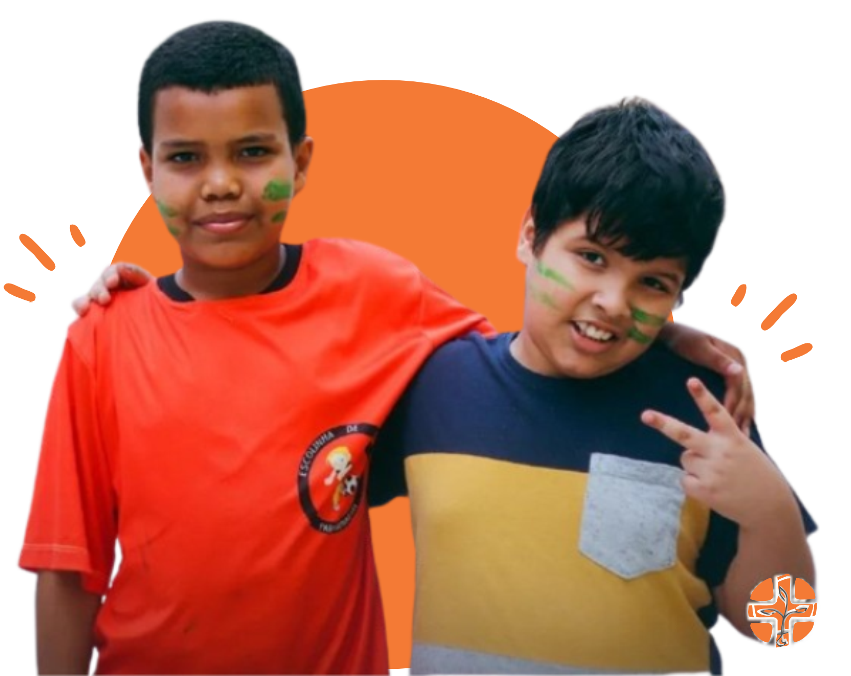 Meninos sorrindo
